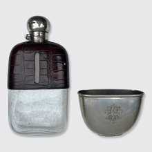 Load image into Gallery viewer, Victorian Silver Hip Flask with Cup