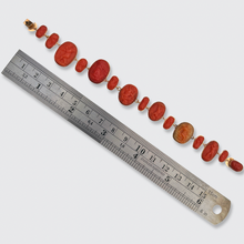 Load image into Gallery viewer, Victorian Coral Cameo Bracelet