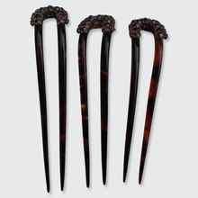 Load image into Gallery viewer, Three Victorian Garnet Hair Pins