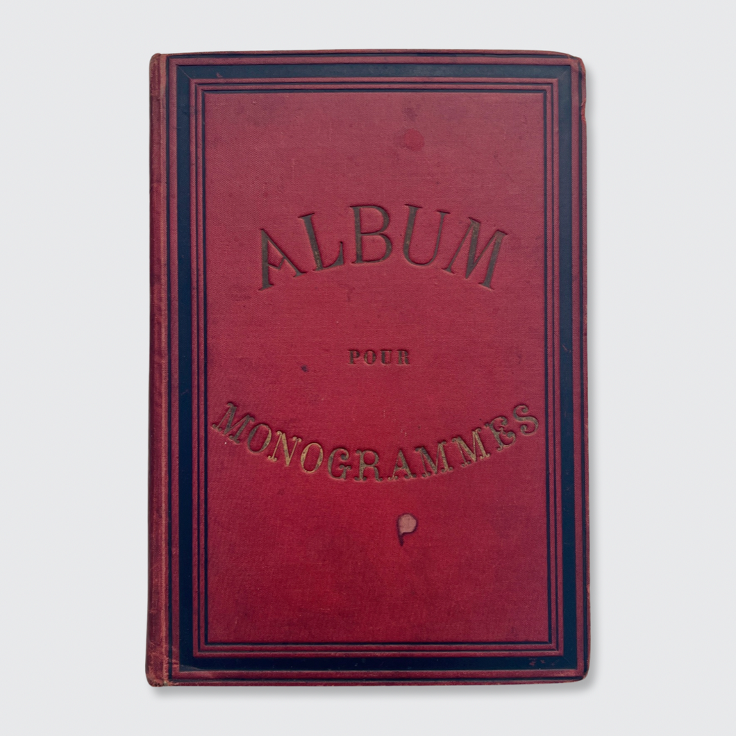 Victorian 'Album Pour Monogrames'