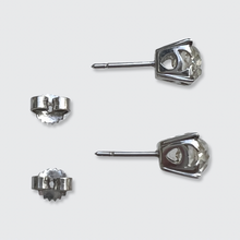 Load image into Gallery viewer, Old Mine-Cut Diamond Stud Earrings, 2.57 carats combined