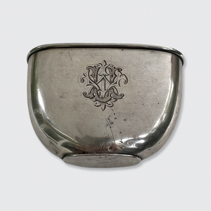 Victorian Silver Hip Flask with Cup