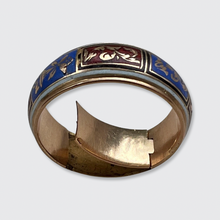 Load image into Gallery viewer, Georgian Enamel Locket Ring