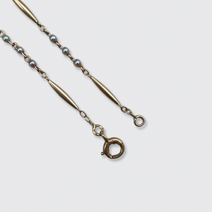 Pearl Conical Station Necklace