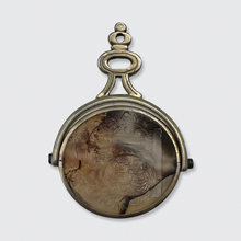 Load image into Gallery viewer, Georgian Moss Agate Intaglio Swivel Fob