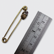 Load image into Gallery viewer, Egyptian Revival Scarab Safety Pin Brooch