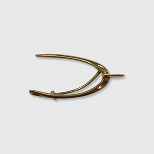 Lucky Wishbone Brooch in Original Box