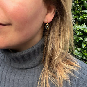 Pietra Dura Peony Rose 'Day to Night' Earrings