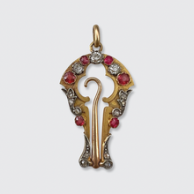 Load image into Gallery viewer, Victorian Foldable Button Hook Pendant