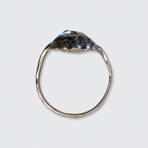 Rose-Cut Diamond Crowned Heart Ring