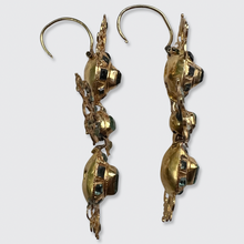 Load image into Gallery viewer, Iberian Emerald Girandole Earrings
