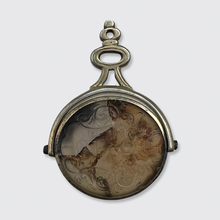 Load image into Gallery viewer, Georgian Moss Agate Intaglio Swivel Fob