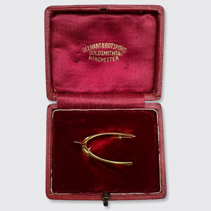 Lucky Wishbone Brooch in Original Box