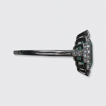 Load image into Gallery viewer, Art Deco Tourmaline &amp; Diamond Ring