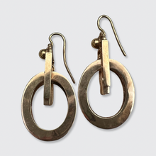 Load image into Gallery viewer, Victorian Oval Drop Earrings