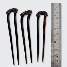 Load image into Gallery viewer, Three Victorian Garnet Hair Pins