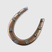 Load image into Gallery viewer, Rose Gold Diamond Horseshoe Pendant