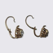 Load image into Gallery viewer, Victorian Rose-Cut Diamond Leverback Earrings