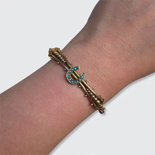 Load image into Gallery viewer, Victorian Lucky Horseshoe Bangle Bracelet