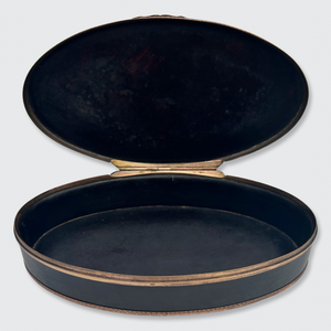 Georgian Horn & Agate Tabacco Trinket Box