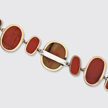 Load image into Gallery viewer, Victorian Coral Cameo Bracelet