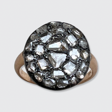 Load image into Gallery viewer, Georgian Round Diamond Cluster Ring