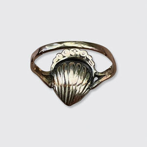 Rose-Cut Diamond Crowned Heart Ring