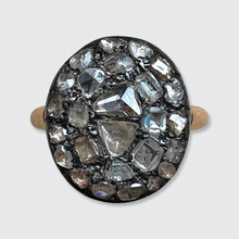 Load image into Gallery viewer, Georgian Round Diamond Cluster Ring