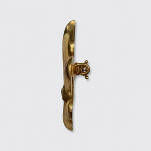 Old Mine-Cut Diamond Fleur de Lis Brooch