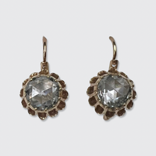 Load image into Gallery viewer, Victorian Rose-Cut Diamond Leverback Earrings