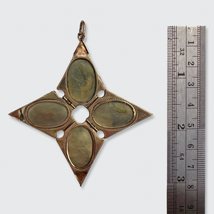 Victorian Star Shaped Locket for Four Pictures
