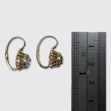 Load image into Gallery viewer, Victorian Rose-Cut Diamond Leverback Earrings
