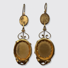 Load image into Gallery viewer, Pietra Dura Peony Rose &#39;Day to Night&#39; Earrings