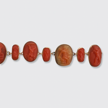 Load image into Gallery viewer, Victorian Coral Cameo Bracelet