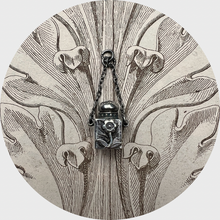 Load image into Gallery viewer, Miniature Silver Tea Caddy Shaped Flask Pendant, 1901