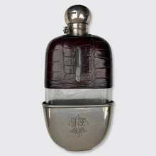 Load image into Gallery viewer, Victorian Silver Hip Flask with Cup