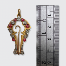 Load image into Gallery viewer, Victorian Foldable Button Hook Pendant