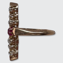 Load image into Gallery viewer, Ruby &amp; Old Mine-cut Diamond Pointer Ring