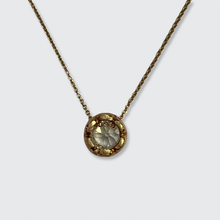 Load image into Gallery viewer, Old Mine-Cut Diamond Solitair Pendant Necklace