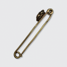 Load image into Gallery viewer, Egyptian Revival Scarab Safety Pin Brooch