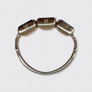 Georgian Hardstone 'Hope, Love & Faith' Ring