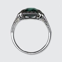 Load image into Gallery viewer, Art Deco Tourmaline &amp; Diamond Ring
