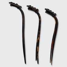Load image into Gallery viewer, Three Victorian Garnet Hair Pins