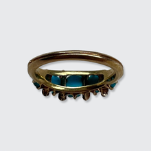 Load image into Gallery viewer, Turquoise &amp; Rose-Cut Diamond Ring