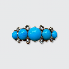 Load image into Gallery viewer, Turquoise &amp; Rose-Cut Diamond Ring