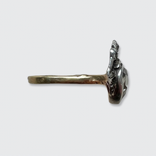 Load image into Gallery viewer, Rose-Cut Diamond Crowned Heart Ring