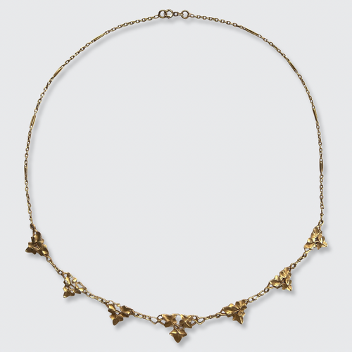 Art Nouveau Ivy Leaves Necklaces