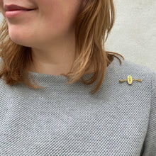 Load image into Gallery viewer, Egyptian Revival Cartouche Bar Brooch