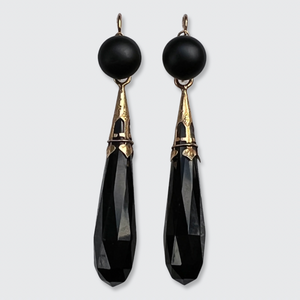 Georgian Jet & Onyx Day to Night Earrings