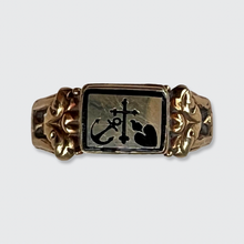 Load image into Gallery viewer, Victorian &#39;Love, Hope &amp; Faith&#39; Ring with Hidden Compartment